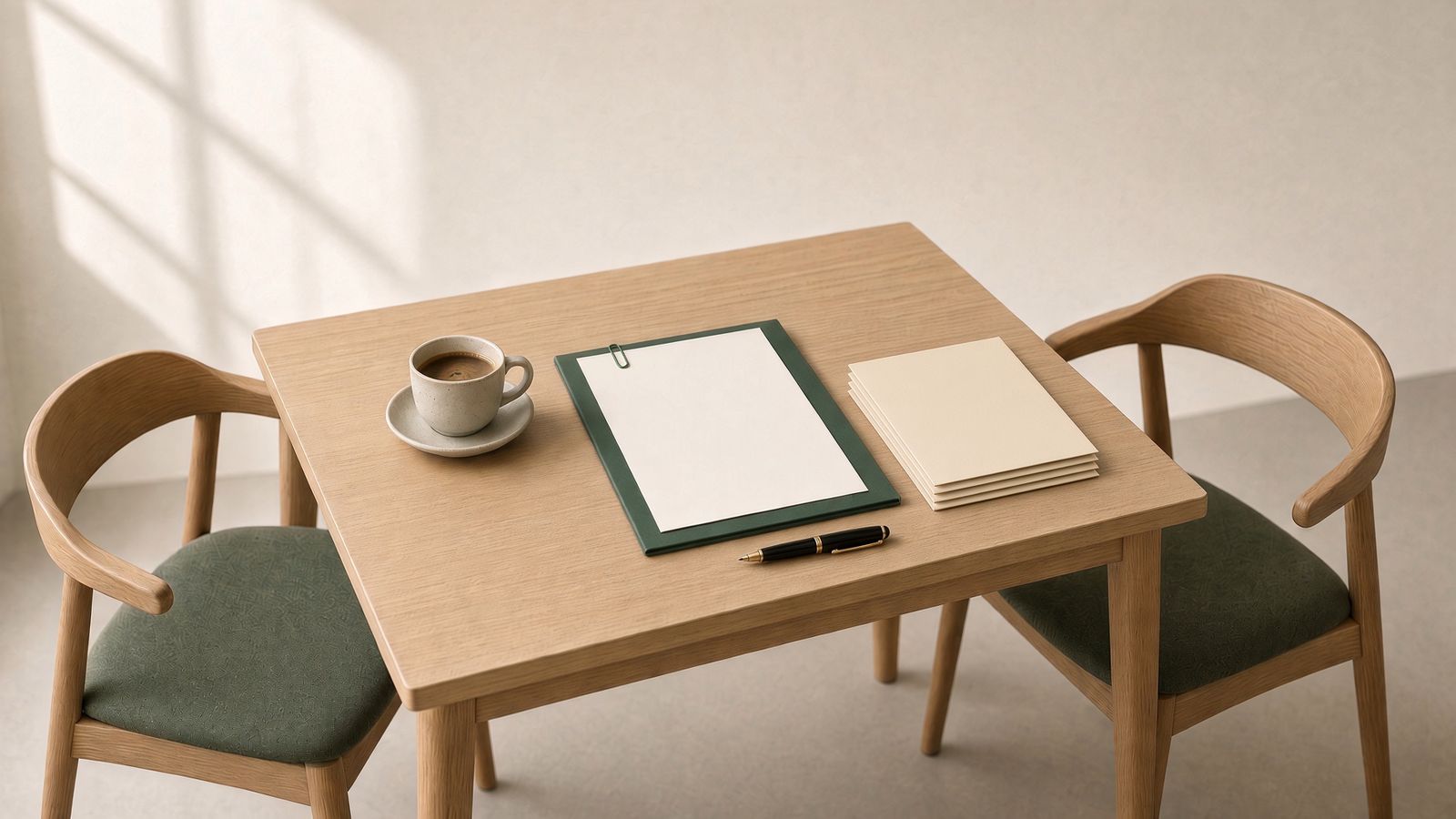 Agentic sales for a small business: the call prep and a drafted proposal laid out on the table before the meeting starts.